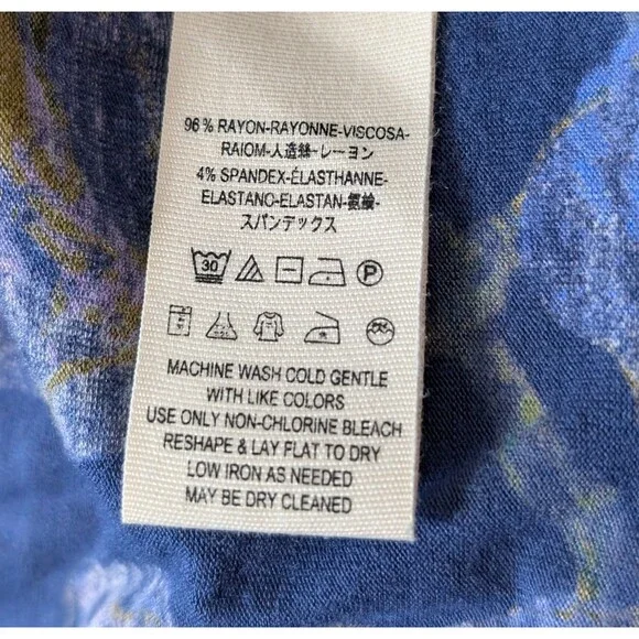 Free People We The Free Size L Birds of Paradise Off Shoulder Bell Sleeve *Flaw - Picture 7 of 9